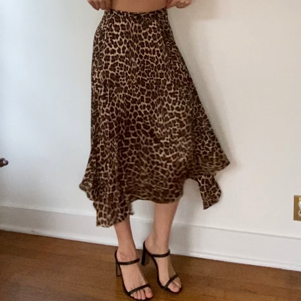 Zara Midi Cheetah Skirt